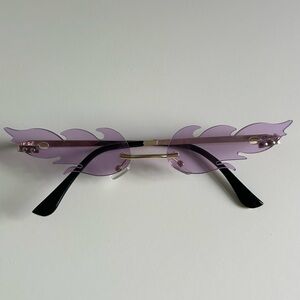 Purple flame sunglasses